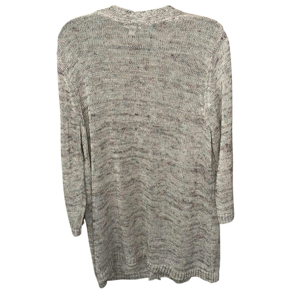 J. Jill Multicolored Linen Blend Open Front Cardi… - image 3